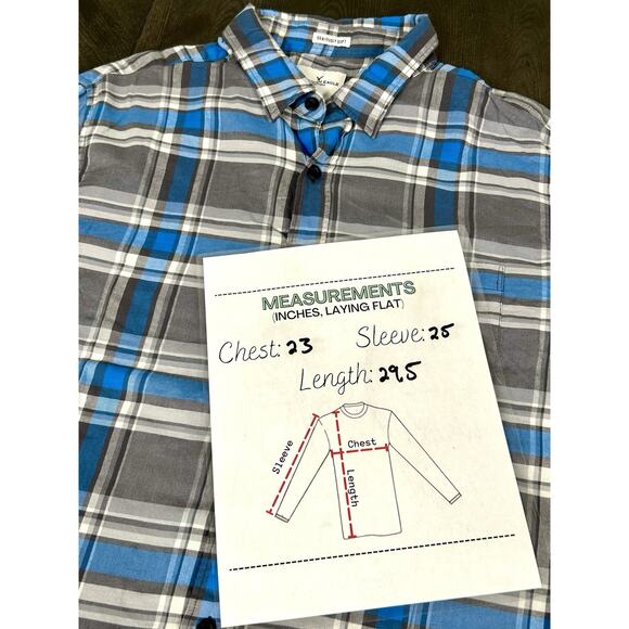 2 American Eagle Long Sleeve Button Up Seriously Soft Plaid Shirt Men's XL - Picture 7 of 11